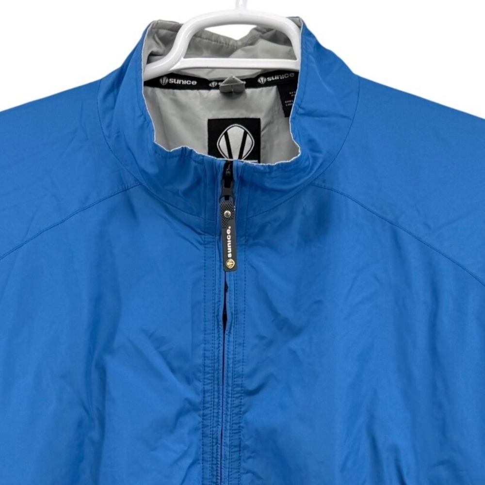 Sunice Typhoon Mens XXL Blue Short Sleeve Quarter Zip Golf Windshirt 2435